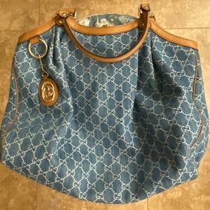 Gucci Large Denim Satchel